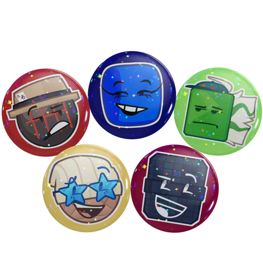 D&GFE character pin buttons - set 1
